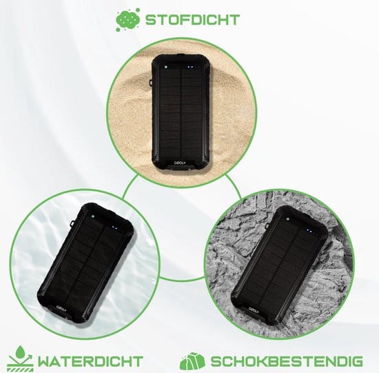 GØDLY® Solar Powerbank - 30000 mAh
