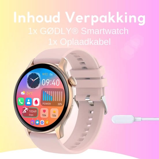 GØDLY® Amoled Smartwatch - Roze