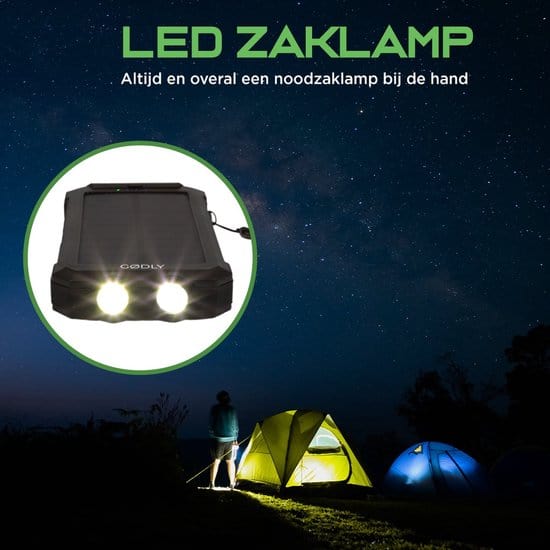 GØDLY® Solar Powerbank - 30000 mAh