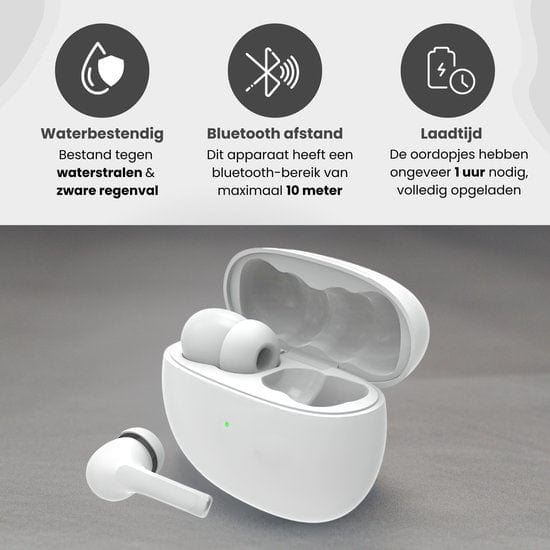 GØDLY® V Premium Draadloze Oordopjes - Wit
