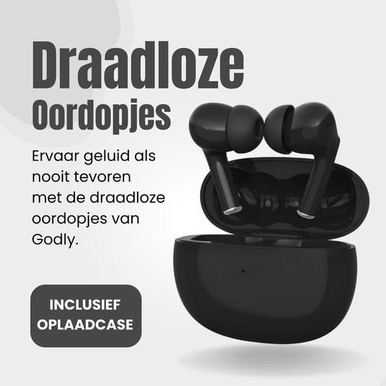 GØDLY® V Premium Draadloze Oordopjes - Zwart