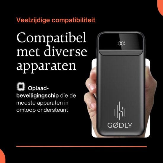 GØDLY® Powerbank - 20.000 mAh