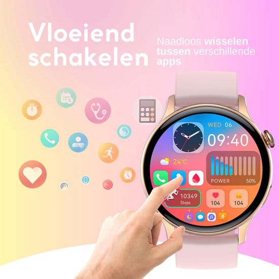 GØDLY® Amoled Smartwatch - Roze