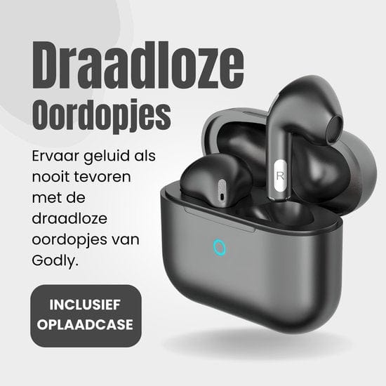 GØDLY® X Premium Draadloze Oordopjes - Zwart