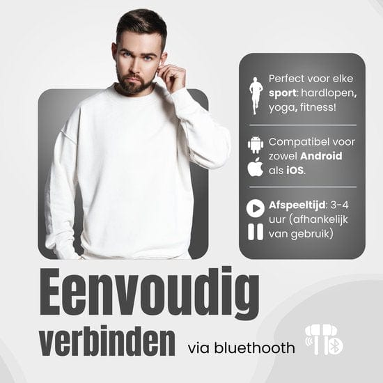 GØDLY® X Premium Draadloze Oordopjes - Wit