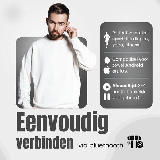 GØDLY® V Premium Draadloze Oordopjes - Zwart